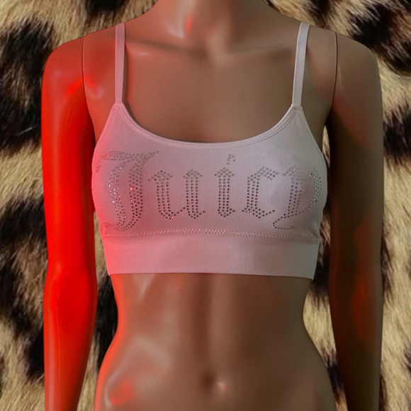 X2 JUICY Rhinestone Cropped Tank - Picture 3 of 4